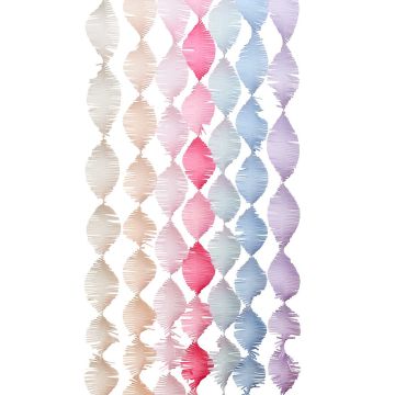 Rico Design Krepp Girlande LA VIE EN ROSE Mix