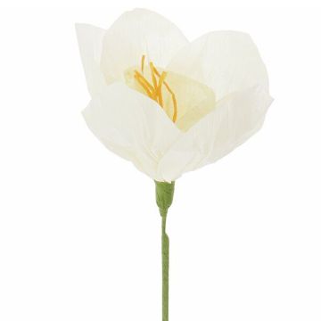 Rico Design Kleine Papierblume NARZISSE weiß-grün