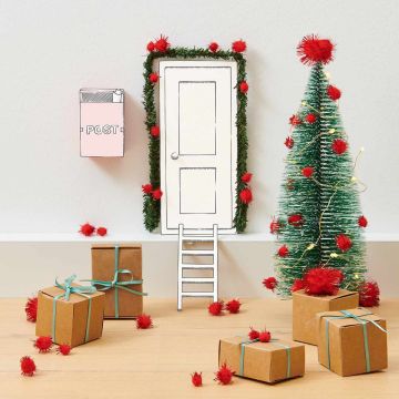 Rico Design Puppenhaus XMAS Wichtel Dekoset OH TANNENBAUM