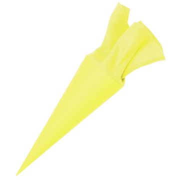Rico Design SCHOOL CONE with Felt Closure Yellow (35 cm)