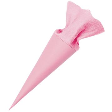 Rico Design SCHOOL CONE with Felt Closure Pink (35 cm)