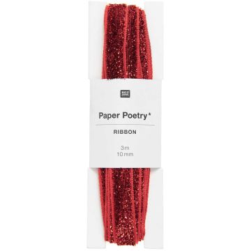 Rico Design GLITTER RIBBON dark red