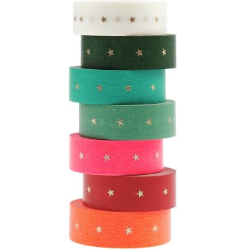 Rico Design 7 WASHI TAPES Sterne
