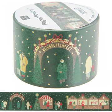 Rico Design XL WASHI TAPE Weihnachtsmarkt grün
