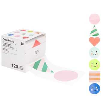 Rico Design 120 Stickers BIRTHDAY FORMS