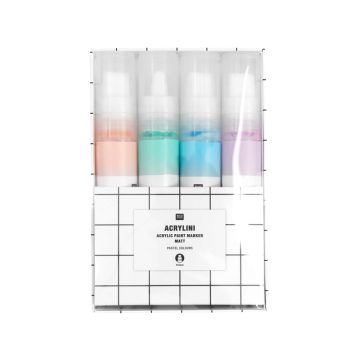 Rico Design 4 XL ACRYL MARKER Pastell