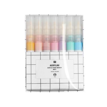 Rico Design 7 ACRYLIC MARKERS Pastel