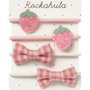 Rockahula 4 HAIR TIES Strawberry Fields
