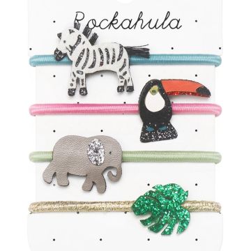 Rockahula 4 HAIR TIES Safari Friends