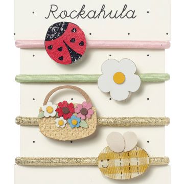 Rockahula 4 HAIR TIES Spring Garden