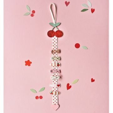 Rockahula Hair Clip Hanger VERY CHERRY