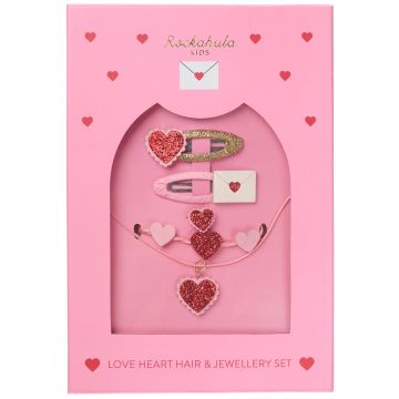 Rockahula HAIR & JEWELLERY SET Love Hearts