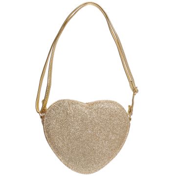 Rockahula KID'S BAG Love Heart Glitter gold