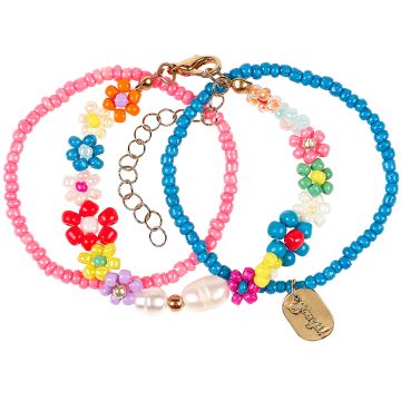 Souza 3 Bracelets LOIZ Flower blue