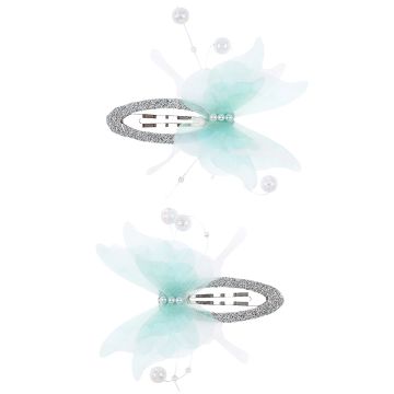 Souza 2 Hair Clips SUE Butterfly blue