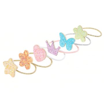 Souza 6 Hair Ties CAROLINA colors
