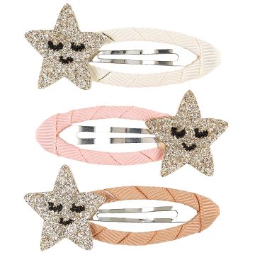 Souza 3 HAIR CLIPS Stars Dagmar gold