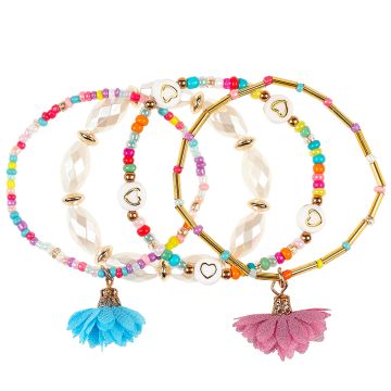 Souza 3 Bracelets GINA Flowers blue