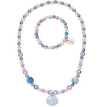 Souza Children's Jewelry Set NECKLACE & BRACELET with Shells Cleo