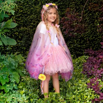 Souza Costume BUTTERFLY Cape, Headband & Wand Danae (5-7yrs)