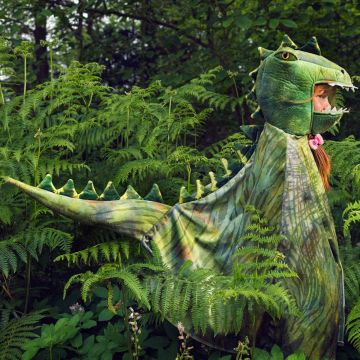 Souza Kostüm Umhang Dino T-REX grün (4-7 J)
