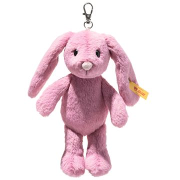 Steiff BAG CHARM Taschenanhänger HOPPIE HASE Pink (16 cm)