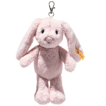Steiff BAG CHARM Taschenanhänger HOPPIE HASE Rosa (16 cm)