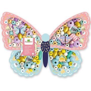 Sycomore WOODEN BEAD SET "Les Perles" Butterfly
