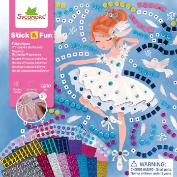 Sycomore MOSAIC CRAFT KIT "Stick & Fun" Ballerina (5 years+)