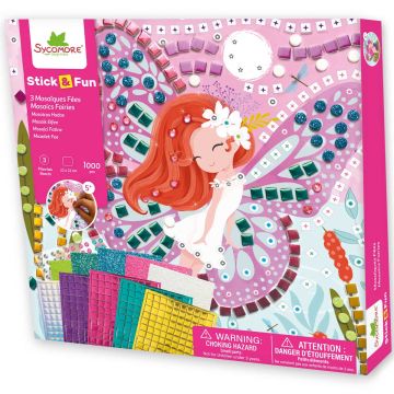 Sycomore MOSAIC CRAFT KIT "Stick & Fun" Fairies (5 years+)