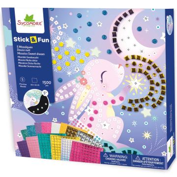 Sycomore MOSAIC CRAFT KIT "Stick & Fun" Sweet Dream (5 years+)