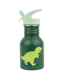 A Little Lovely Company Mini Stainless Steel WATER BOTTLE Dinosaur (350 ml)