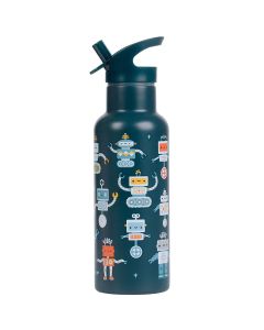 A Little Lovely Company Edelstahl TRINKFLASCHE Roboter (500 ml)