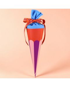 Ava & Yves SCHOOL CONE Ice Cream Orange/Blue (35 cm)