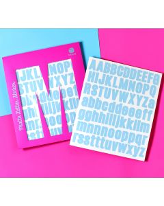 Ava & Yves LETTER STICKERS Matte Light Blue