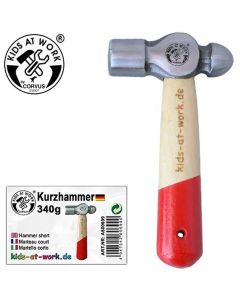Kinderwerkzeug Kurzer HAMMER Rot (340 Gramm)