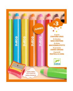 Djeco 8 WAX CRAYONS (3 years+)