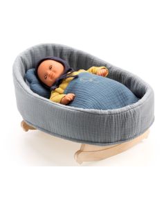 Djeco POMEA Dolls Cradle Blue Dream