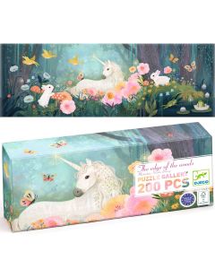 Djeco Puzzle Galerie DAS EINHORN IM WALD (200 Teile)