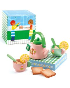 Djeco ROLE-PLAY TEA SET for Play Kitchens "P'ti" (4 years+)