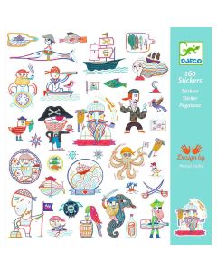 Djeco 160 STICKER Piraten