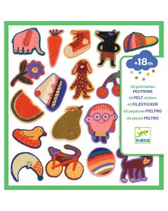 Djeco 60 FILZSTICKER "Einfach Witzig" (18M+)