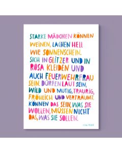 Frau Ottilie POSTER "Starke M&auml;dchen" (DIN A4)