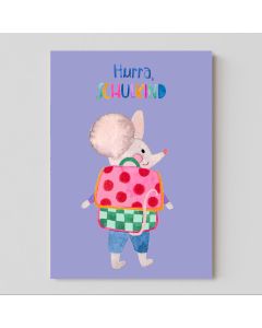 Frau Ottilie POSTCARD for First Day of School "Schulkind" Mouse