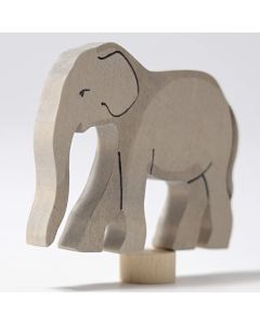 GRIMM'S STECKFIGUR f&uuml;r Geburtstagsring ELEFANT Grau