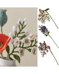 Gry & Sif Large Felt Flower WISTERIA