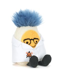 Jellycat PLUSH TOY Amuseable BOILED EGG Scientist