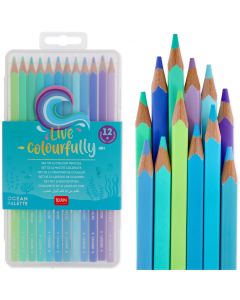 Legami 12 Buntstifte LIVE COLORFULLY Ocean Palette