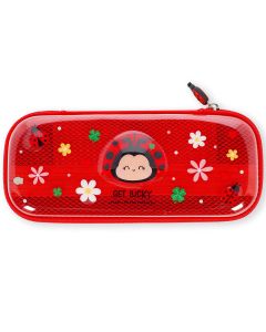 Legami PENCIL CASE Transparent LADYBUG "WonderWow"