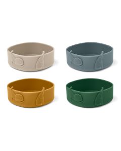 LIEWOOD 4 Silikon Sch&uuml;sseln EMILY garden green multi mix